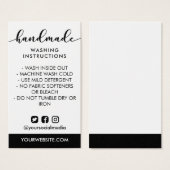 手作り手洗い説明書ソーシャルメディア (正面&裏面)