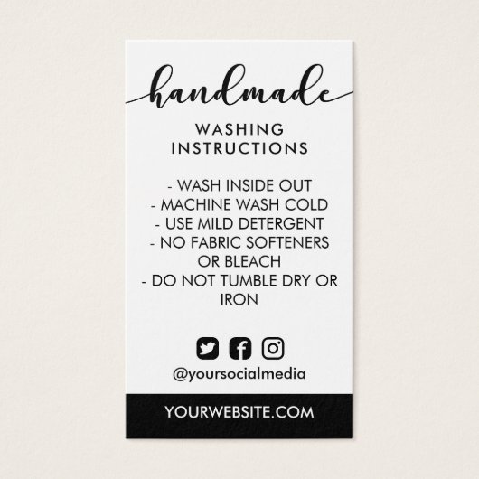 手作り手洗い説明書ソーシャルメディア (正面)