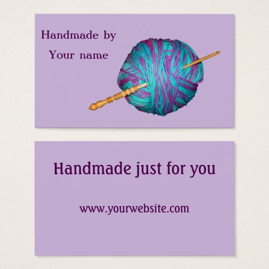 手作り手製のフックと糸 (正面&裏面)