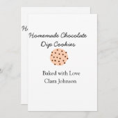 手作り料理人があなたのテキスト名を追加カスタムスロー シーズンカード (正面/裏面)