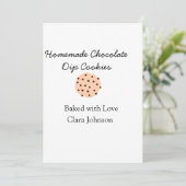 手作り料理人があなたのテキスト名を追加カスタムスロー シーズンカード (スタンド正面)