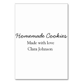 手作り料理人があなたのテキスト名を追加カスタムスロー テーブルナンバー