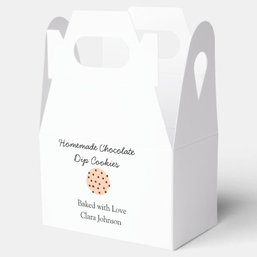 手作り料理人があなたのテキスト名を追加カスタムスロー フェイバーボックス (オープン)