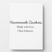 手作り料理人があなたのテキスト名を追加カスタムスロー フォトプラーク (正面)