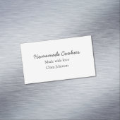 手作り料理人があなたのテキスト名を追加カスタムスロー マグネット名刺 (インサイチュ)