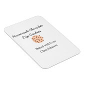 手作り料理人があなたのテキスト名を追加カスタムスロー マグネット (右側)