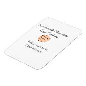 手作り料理人があなたのテキスト名を追加カスタムスロー マグネット (左側)