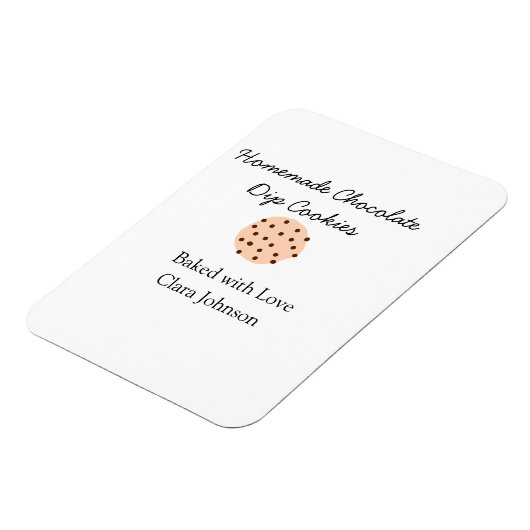 手作り料理人があなたのテキスト名を追加カスタムスロー マグネット (左側)