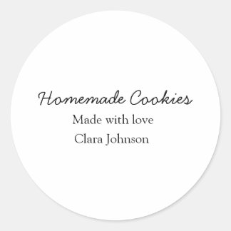 手作り料理人があなたのテキスト名を追加カスタムスロー ラウンドシール
