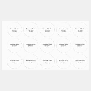 手作り料理人があなたのテキスト名を追加カスタムスロー ラベル