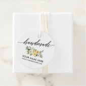 手作り書道イエローホワイトフローラR フェイバータグ (インサイチュ)