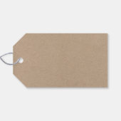 手作り書道フローラバーガンディークラフトラベル ギフトタグ (裏面横)