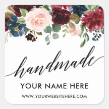 手作り書道ブルゴーニュブルーフローラ小