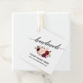 手作り書道台本ブルゴーニュフローラ フェイバータグ (インサイチュ)