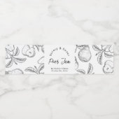 手作り梨ジャムラップラのまわりにベル ペットボトルラベル (シングルラベル)