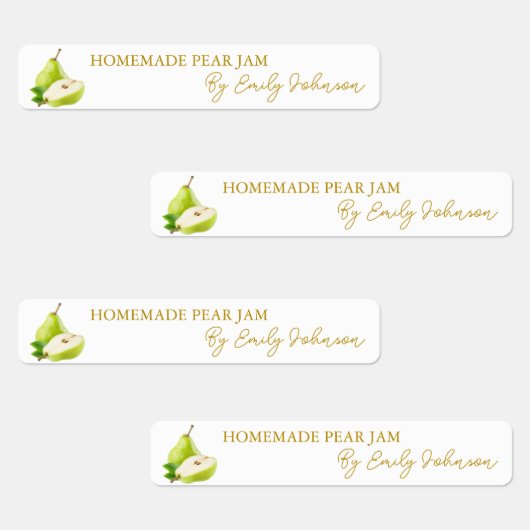 手作り梨ジャム薄ラベル ラベル (グループ)
