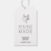 手作り植物花束フローラリース業 ギフトタグ (正面)