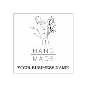 手作り植物花束フローラリース業 ラバースタンプ (インプリント)