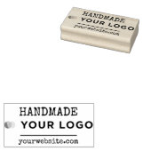 手作り横型Webサイトのビジネスロゴカスタム ラバースタンプ (押印)