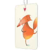 手作り水彩おもしろいキツネ カーエアーフレッシュナー (左)