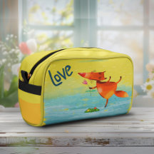 手作り水彩おもしろいキツネ