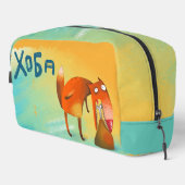 手作り水彩イラストレーションおもしろいキツネ ドップキット (右コーナー)