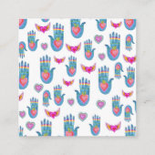 手作り治癒手柄パターカスタムン スクエア名刺 (裏面)