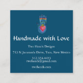 手作り治癒手柄パターカスタムン スクエア名刺 (正面)