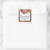 手作り消臭剤用のカスタマイズ可能なラベル スクエアシール (バッグ)