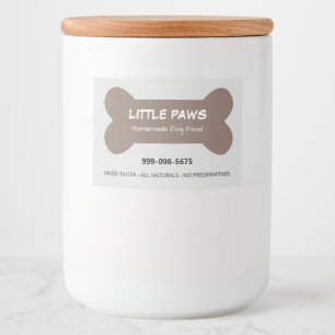 手作り犬ごはん Little Paws フードラベル