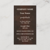 手作り猫ユーモアのあるニット小売り名刺 名刺 (裏面)