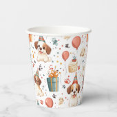 手作り現金封筒 – 犬誕生日テーマ 紙コップ (裏面)