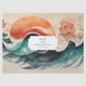 手作り環境にやさしブランディングロゴティッシュペーパー 薄葉紙 (正面)