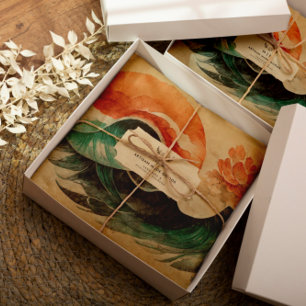 手作り環境にやさしブランディングロゴティッシュペーパー 薄葉紙