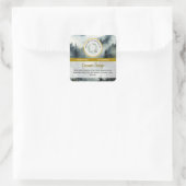 手作り石けんステッカーラベルフォレストデザイン スクエアシール (バッグ)