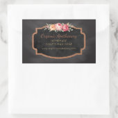 手作り石けんヴィンテージ黒板製品ラベル 長方形シール (バッグ)