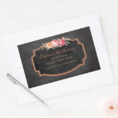 手作り石けんヴィンテージ黒板製品ラベル 長方形シール (封筒)