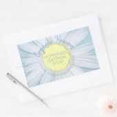 手作り石けん素朴国デイジー製品ラベル 長方形シール (封筒)