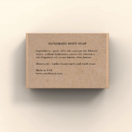 手作り石鹸の具材クラフトラベル フードラベル