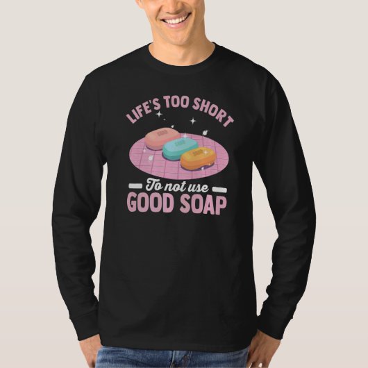 手作り石鹸の自家製石鹸を作る Tシャツ (正面)