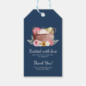 手作り糸かぎ編み愛で編み感謝 ギフトタグ (正面)