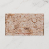 手作り紙エフェクトビジネス&プロファイルカード 名刺 (裏面)