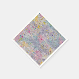 手作り紙カラフルとパルプアクセント スタンダードカクテルナプキン