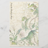 手作り紙朝顔花文房具 便箋 (正面)