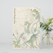 手作り紙朝顔花文房具 便箋 (スタンド正面)