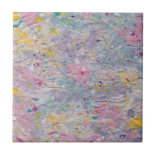 手作り紙(パルカラフルプアクセント付) タイル (正面)