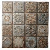 手作り素晴らしタイルパターン(の模様が)ある タイル (正面)