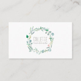 手作り素朴の緑 名刺