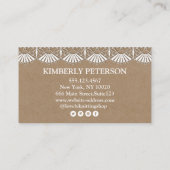 手作り素朴クラフト名刺 名刺 (裏面)