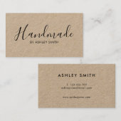 手作り素朴クラフト名刺 名刺 (正面/裏面)